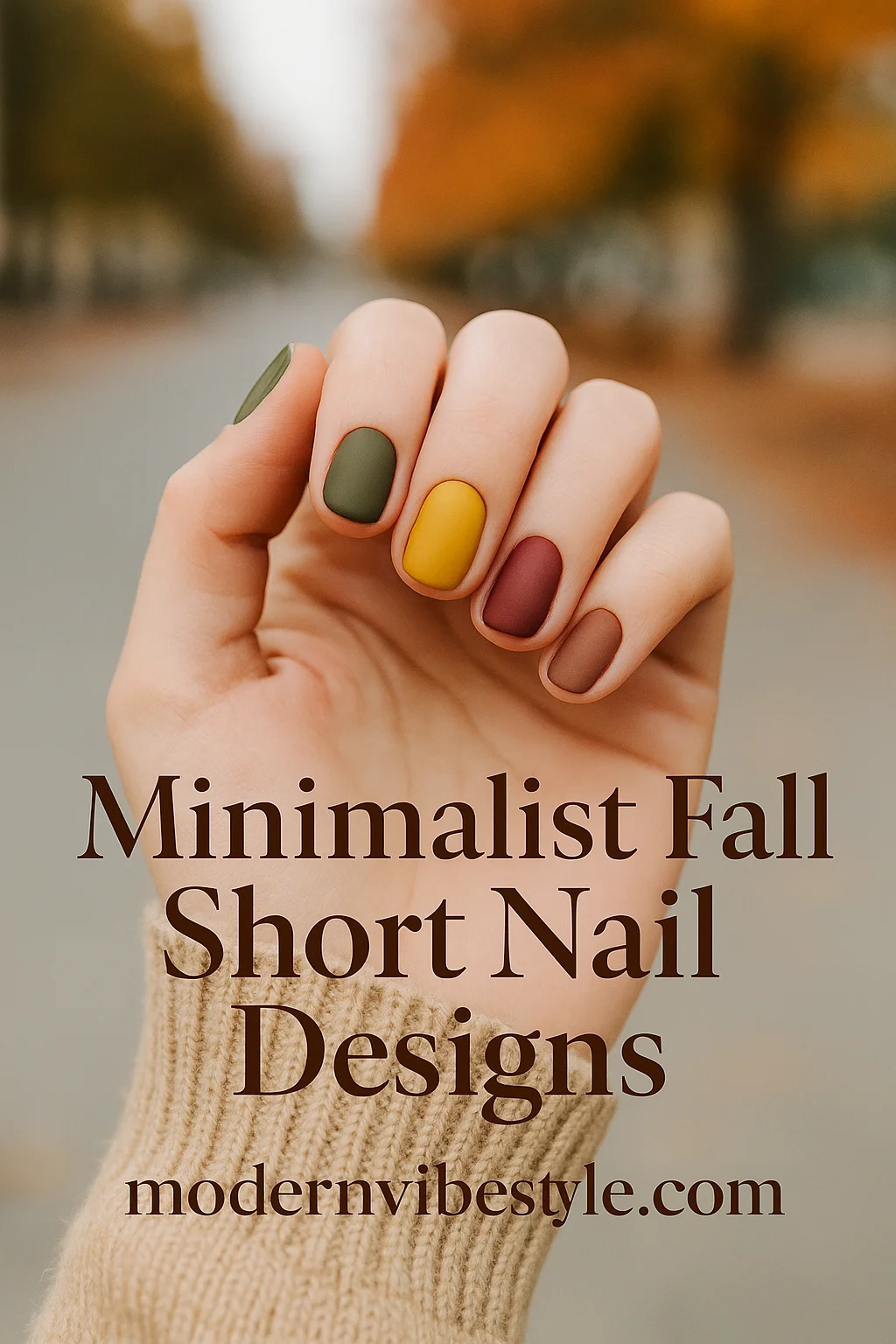 cute fall nails short length