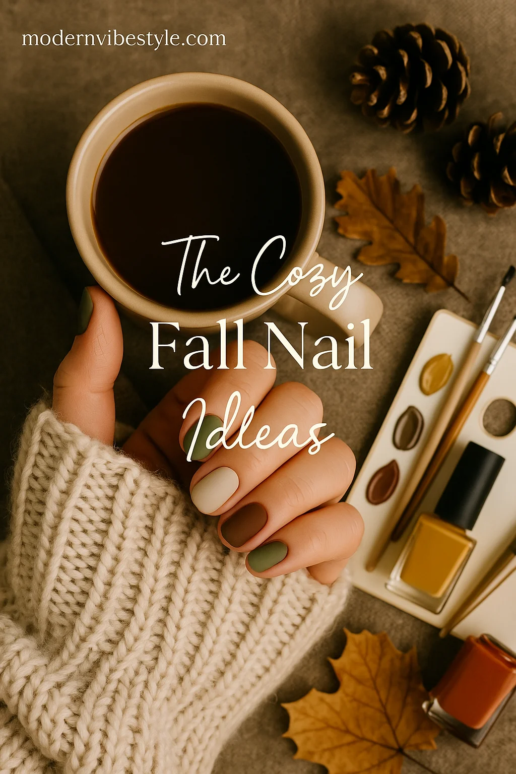 autumn short nail designs