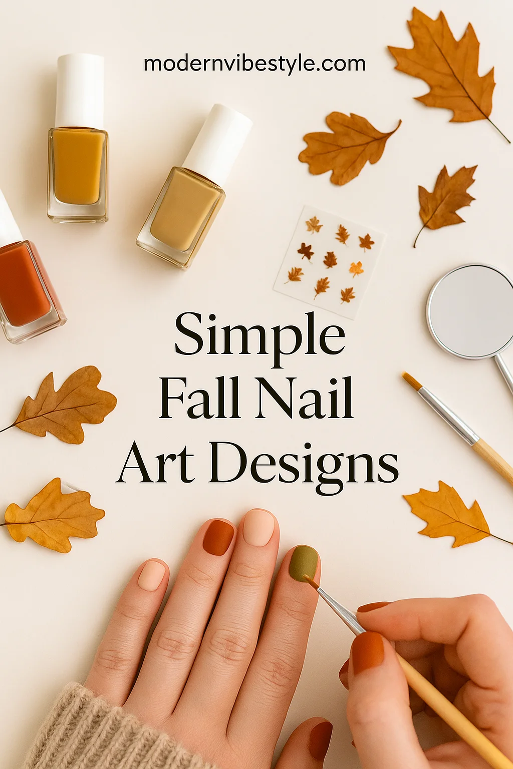 cute fall nails for short nails