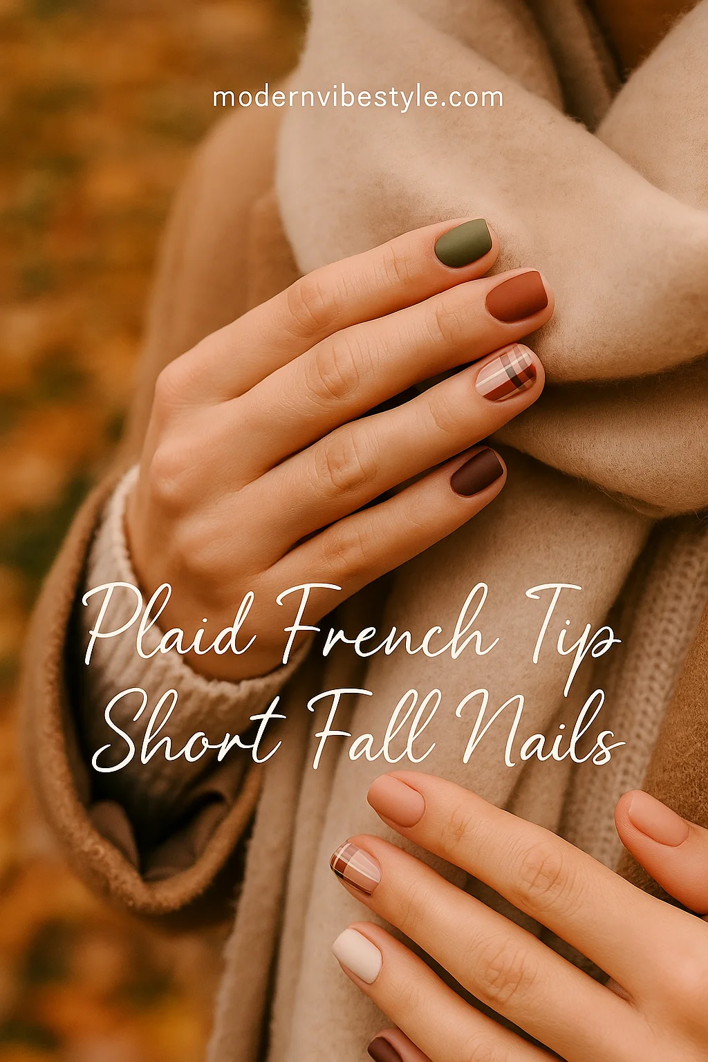 simple short fall nail designs