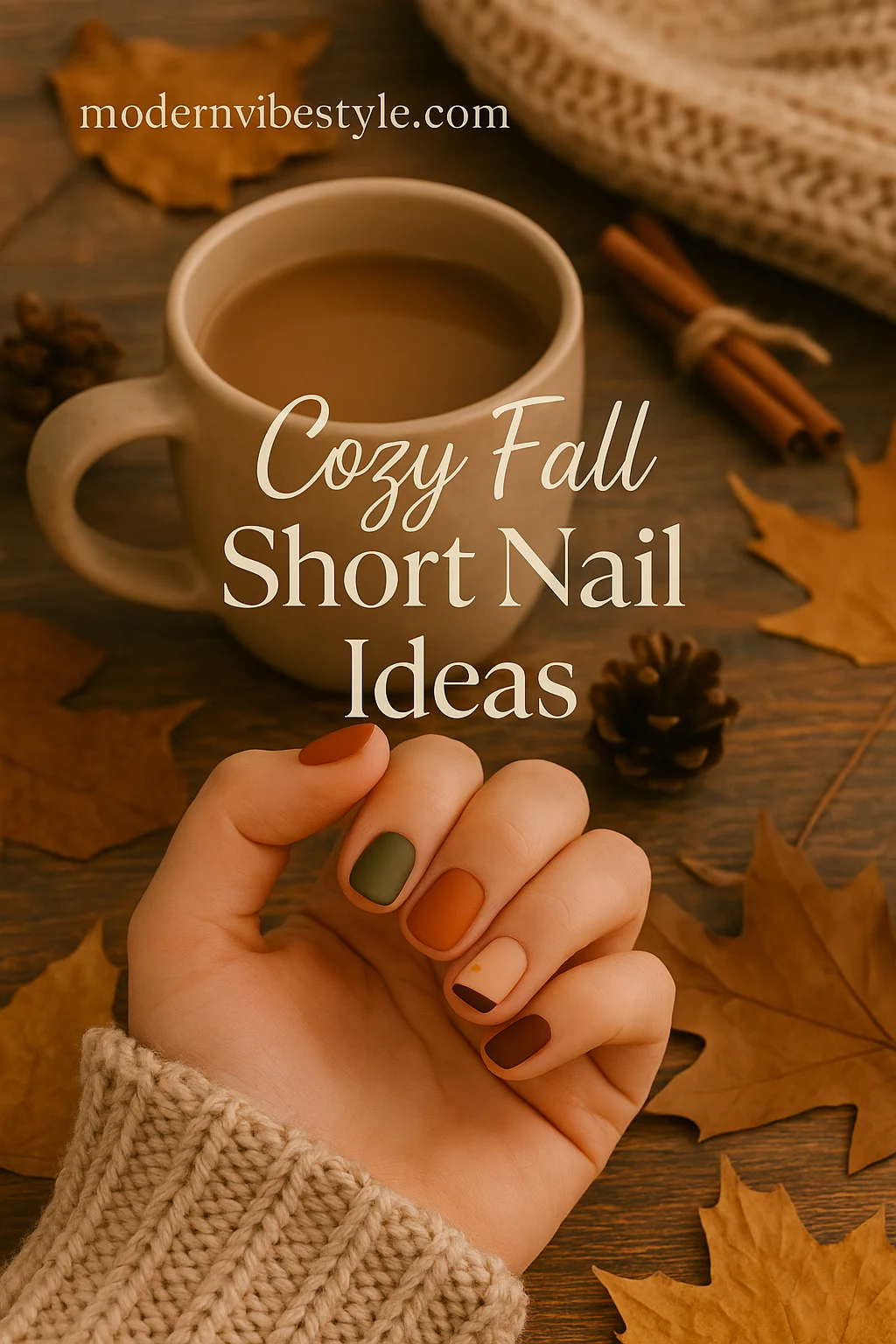 short nail designs for fall