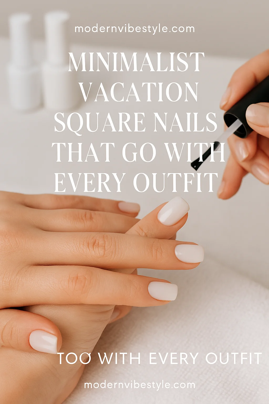 neutral holiday nails