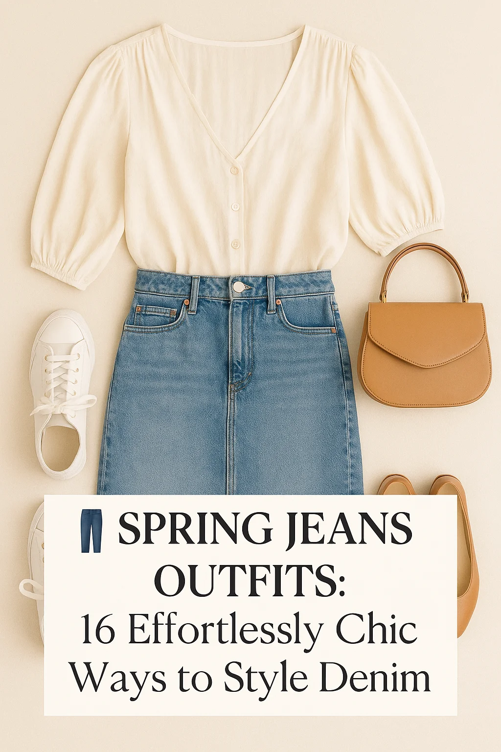 best accessories for spring jeans