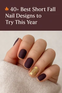 fall nail designs short nails