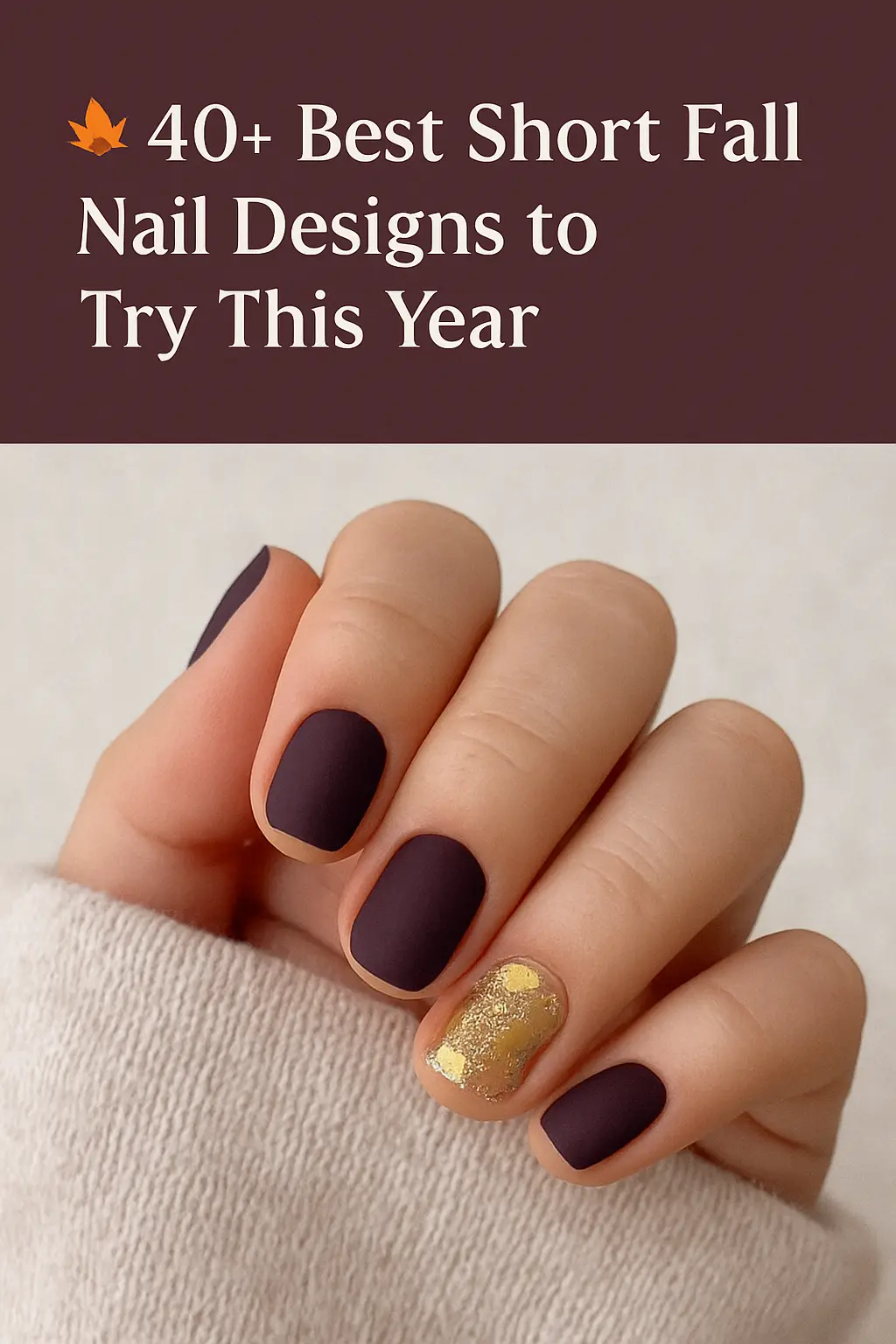 fall nail designs short nails