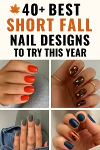 fall nail ideas for short nails