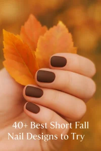 minimalist fall nails