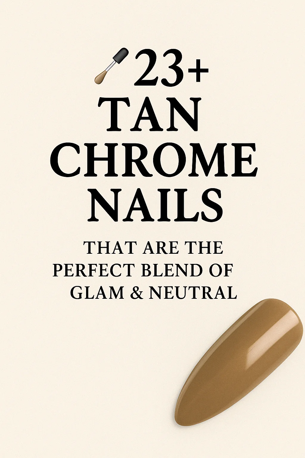 nude chrome nails