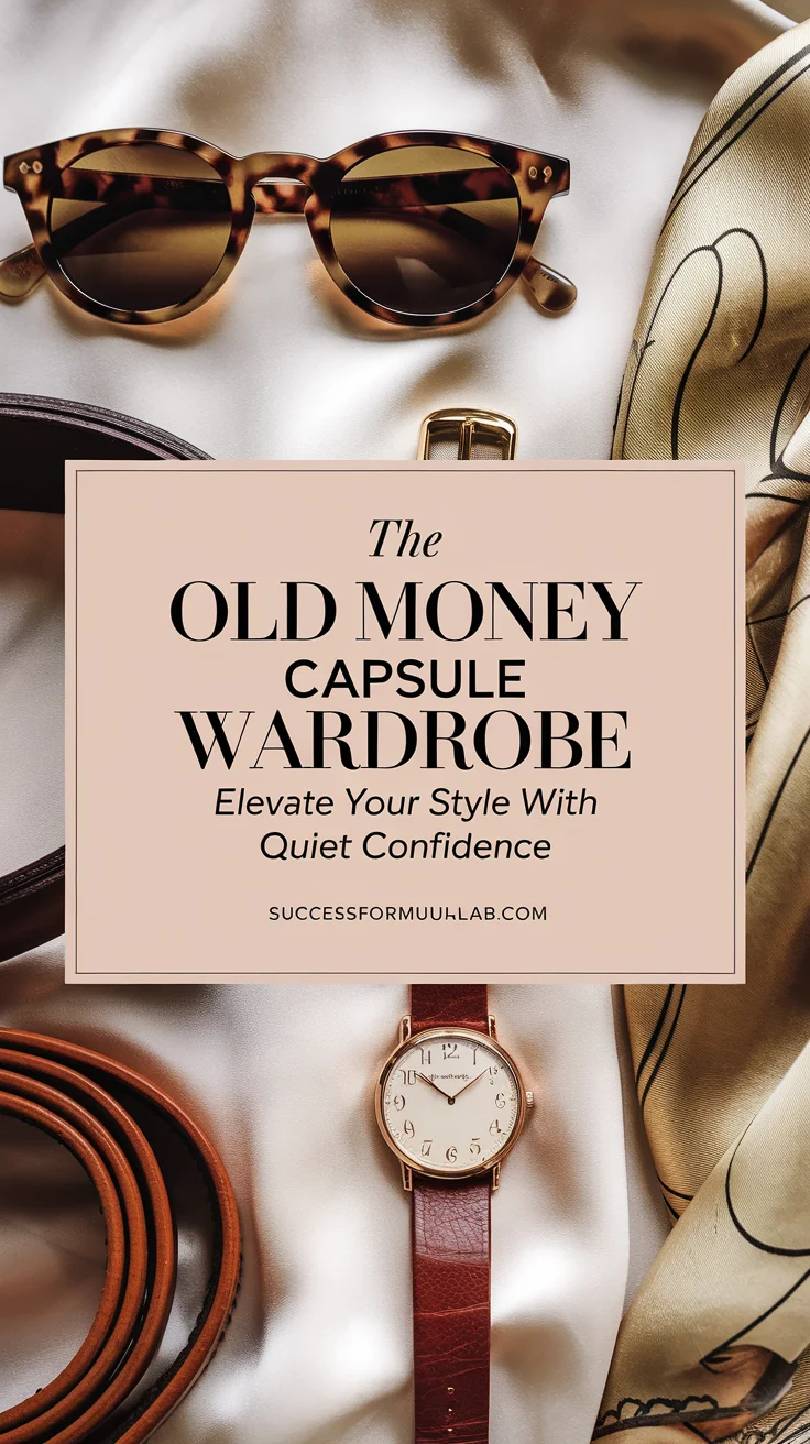 Old Money Capsule Wardrobe Elevate