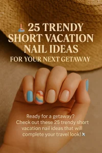 short vacation nails