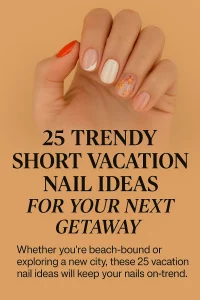 stylish vacation manicure