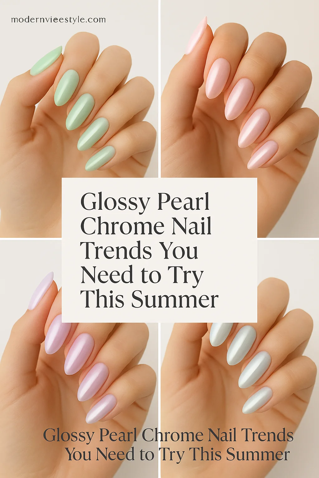 summer chrome nail trends